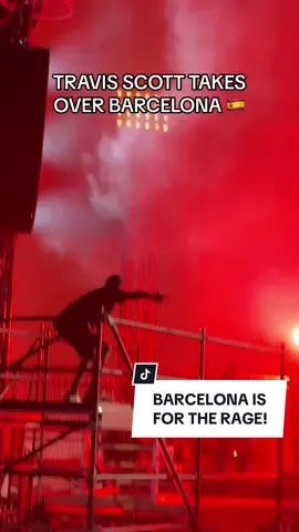 @Travis Scott brings the rage to Barcelona 🇪🇸 @Spotify @fcbarcelona 