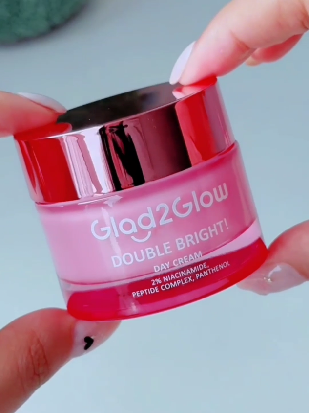 Glad2Glow Double Bright! Day Cream dengan 2% Niacinamide & Peptide Complex, #Glad2Glow #KrimWajahAman #SkincareGagal #PengalamanNyata #BrighteningCream #Niacinamide #DayCreamTerbaik #TipsSkincare #KulitCerahan #JerawatMembandel #SkincareIndonesia