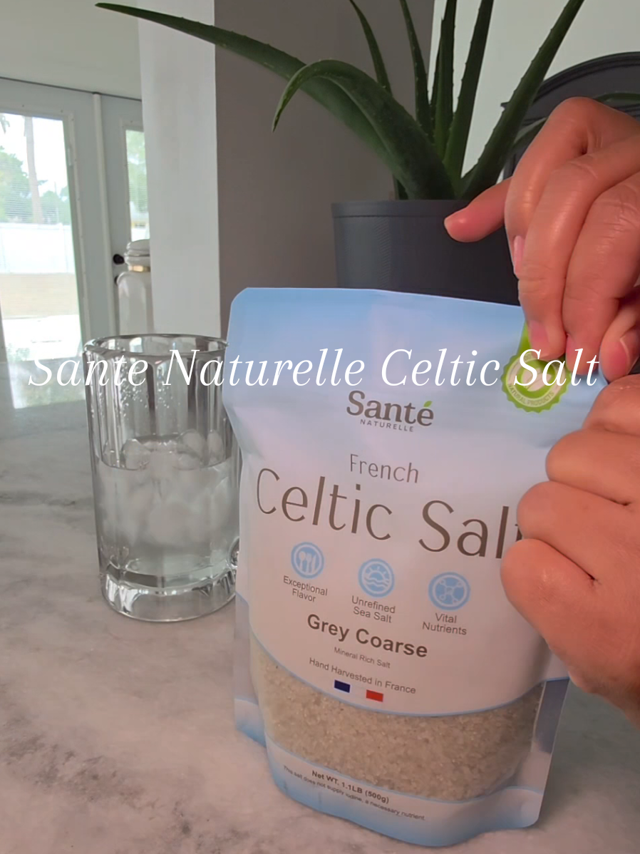 Sante Naturelle Celtic Salt Sal celta de salud natural - 1.1 lb Sal marina celta francesa (500 g), sal mineral cosechada a mano #salt #sal #celtic #salmineral #salud 