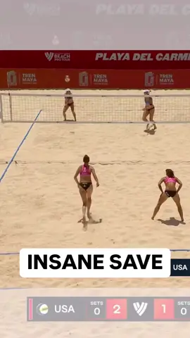 How did she keep that in 🤯 (Via @Volleyball World) #volleyball #beachvolleyball #vball 