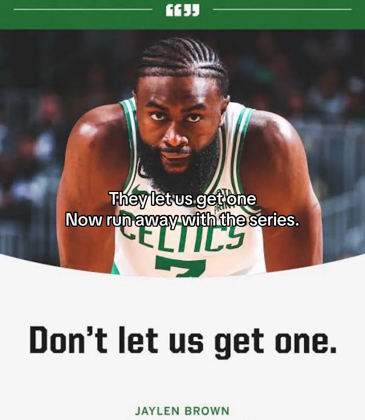 Keep it going 🍀 #fyp #foryou #boston #celtics #bostonceltics #jaysontatum #jaylenbrown #derrickwhite #newyork #knicks #newyorkknicks #jalenbrunson #karlanthonytowns #NBA #nbaplayoffs #basketball 