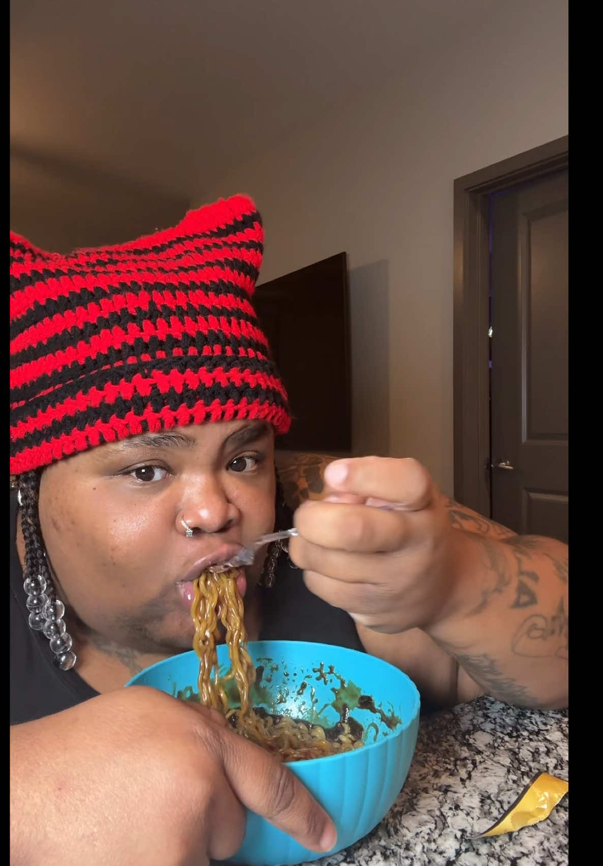 OKAY NEVER JUDGE A BOOK BY ITS COVER OR SCENT 🤣🤣🍜#fyp #contentcreator #TikTokShop #ramen #blackbeannoodles #jjajangmyeon 