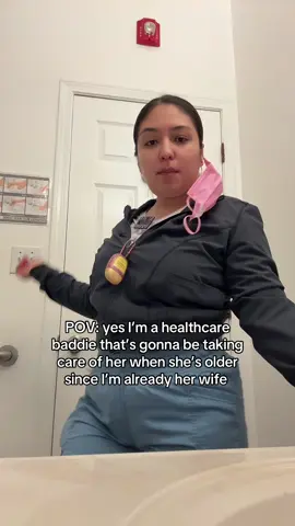 She loves when I take care of her 👩🏻‍⚕️#medtech #lesbiantiktoks #newmexico #healthcare #fypシ 