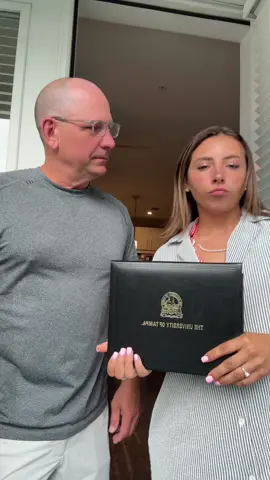 Debut of my dad on tik tok😭😭 SO to dad for getting me through college I love you!! #dad #collegegrad #fyp #utampa #tuition 