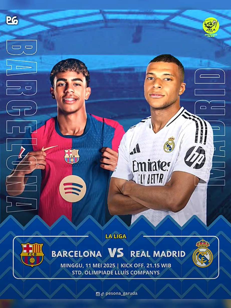 Matchday‼️Prediksi Skor Gais, Barcelona vs Real Madrid 🔥 Langsung Cek Link di Bio Untuk Livestreaming Barcelona vs Real Madrid - - - - #matchday #ElClasico #barcelona #realmadrid #laliga #fyp #pesonagaruda 