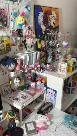 packing order # 10207 ♡ #packingorders #order #packaging #asmr #mirror #mha #deco #stickers 