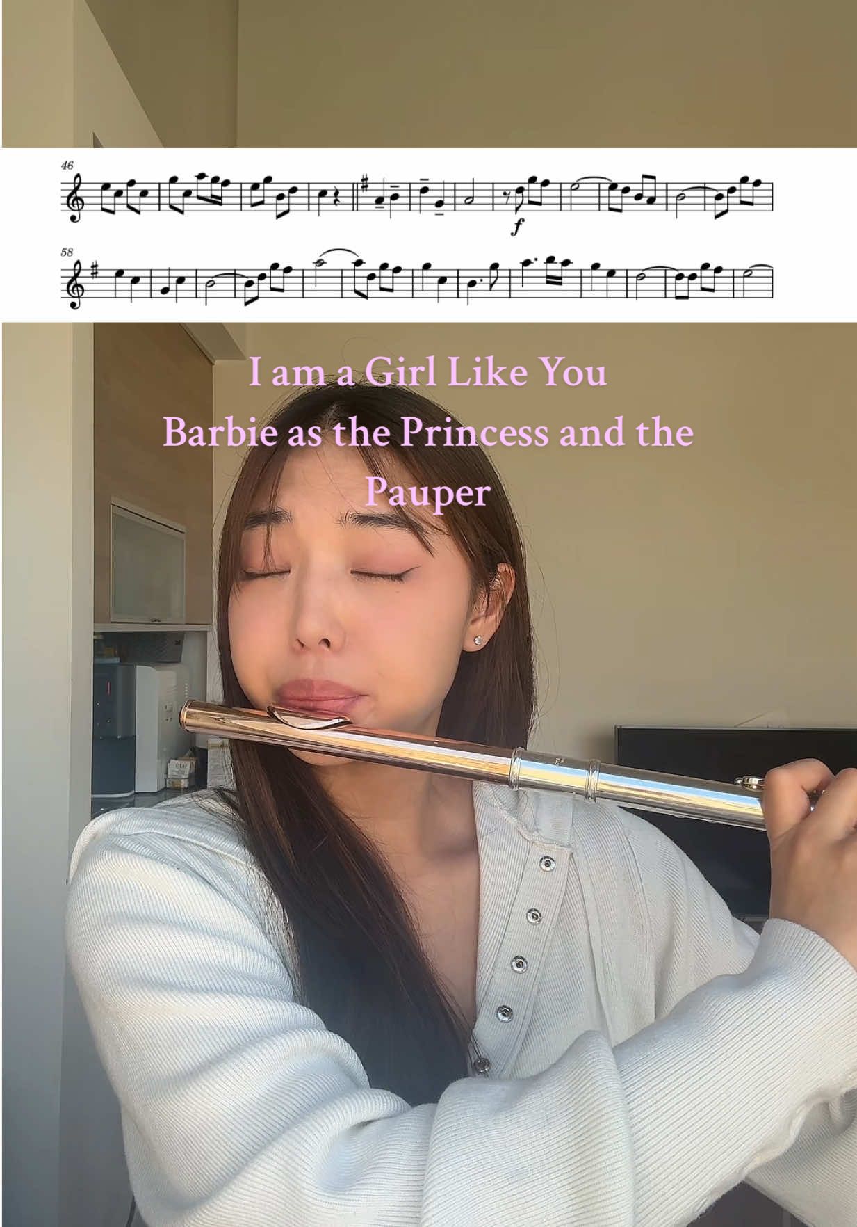I’m just like you, you’re just like me👗👗 #flute #musician #cover #flutist 