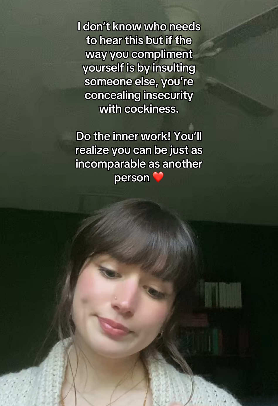 “Maturing is realizing ___ is better than ____ 🤭” No, love, maturing is realizing you’re worthy in your own right, the same way that other person is too. Two truths can exist at once 🫶🏻 #bekind 