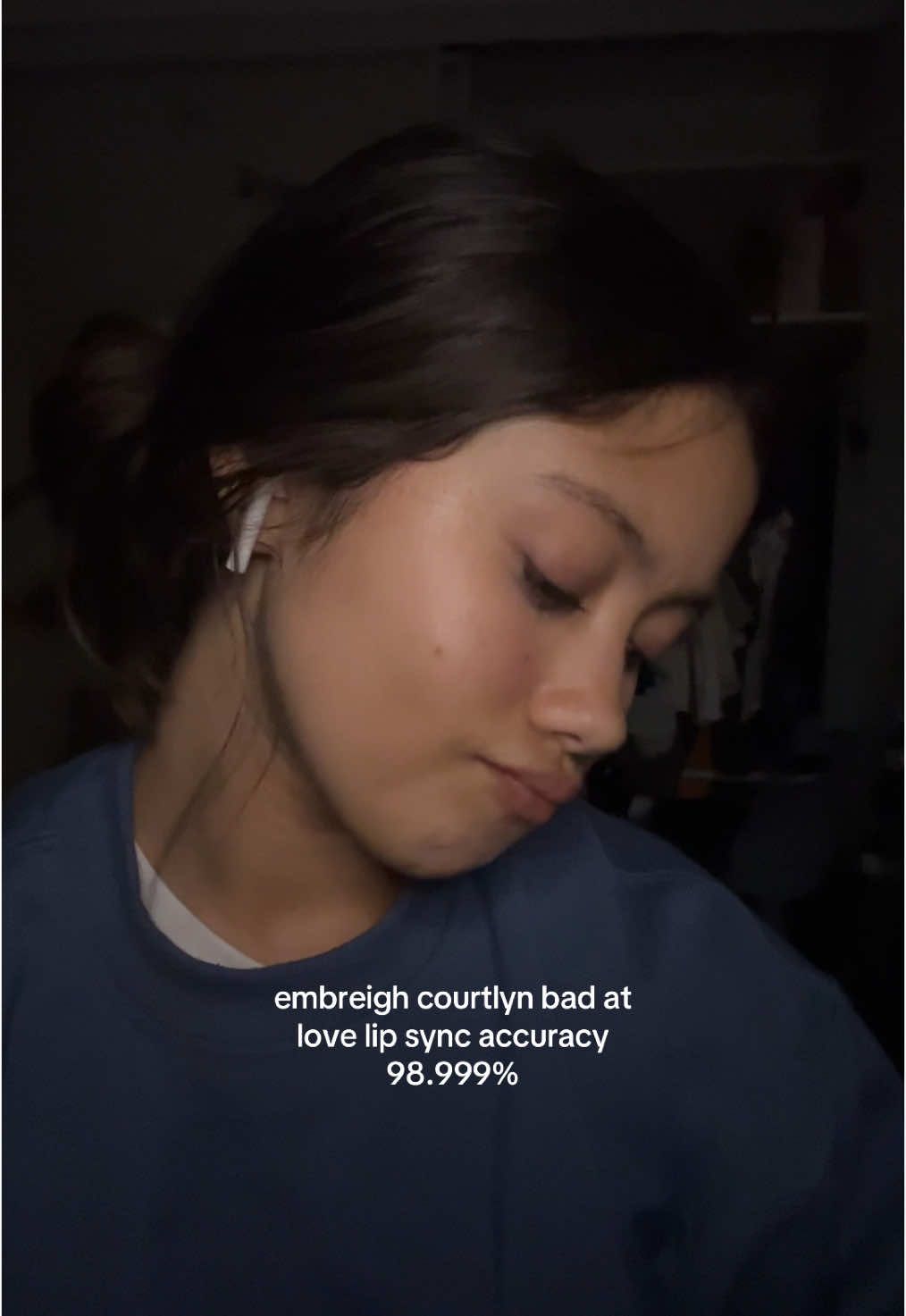 this video was just for fun and no hate to her in anyway I literally adore her and she’s so beautiful @??? #fyp #embreighcourtlyn #badatlove #halsey #lipsync 