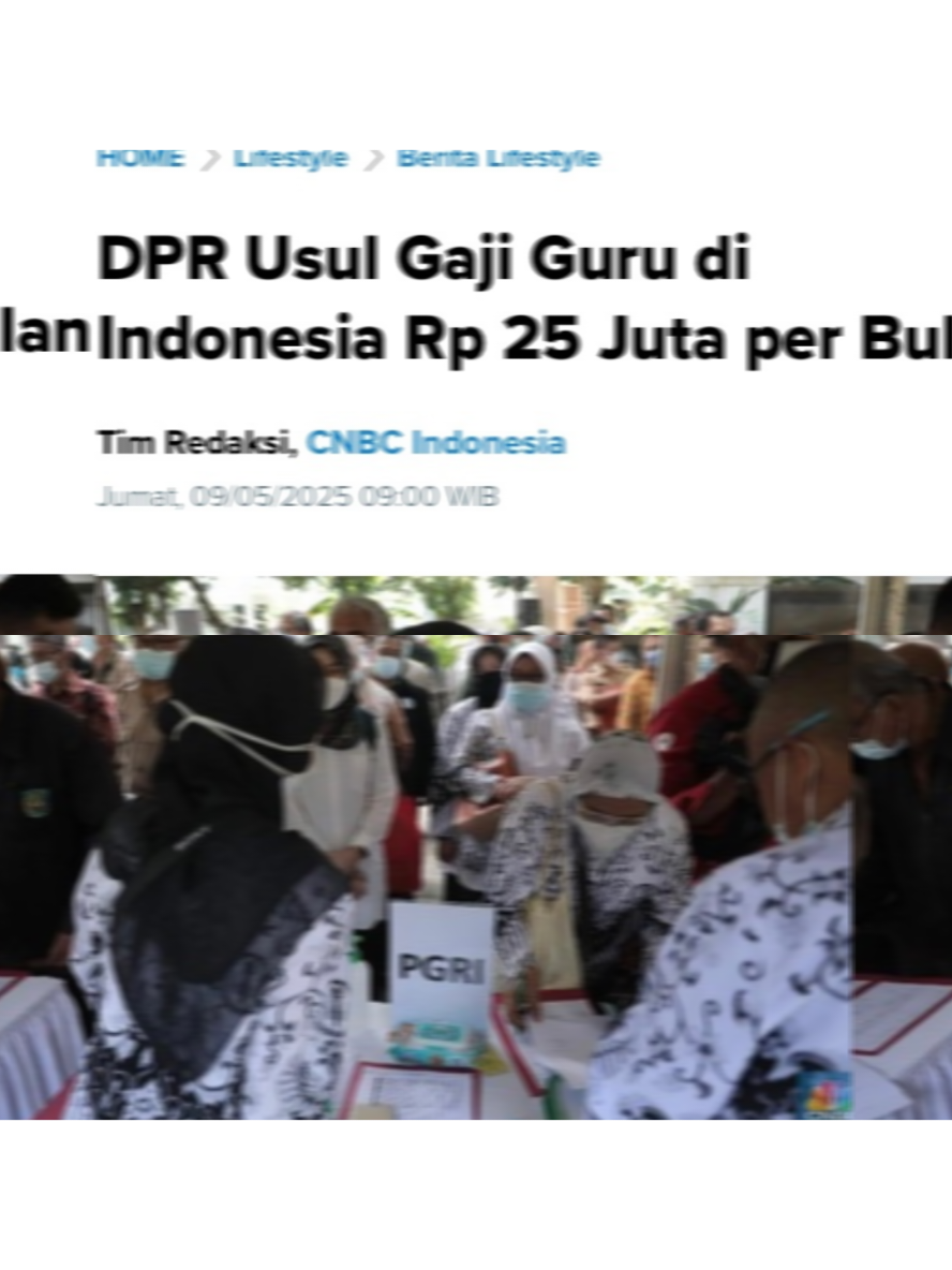 Pada tanggal 9 Mei 2025, DPR RI mengusulkan kenaikan gaji guru di Indonesia menjadi Rp 25 juta per bulan. Usulan ini muncul sebagai bentuk penghargaan terhadap peran penting guru dalam mencerdaskan kehidupan bangsa. Kabar ini pun menuai beragam reaksi dari masyarakat, mulai dari dukungan penuh hingga pertanyaan tentang realisasi anggaran negara. Simak ulasan lengkapnya dan bagaimana tanggapan para guru serta masyarakat terhadap wacana ini. Apakah ini awal dari perubahan besar di dunia pendidikan Indonesia? Jangan lupa like, comment, dan subscribe untuk update berita terbaru! #GajiGuru #BeritaTerkini #PendidikanIndonesia #DPR #BeritaPendidikan 