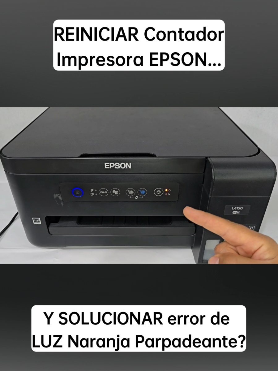 Tienes el mismo PROBLEMA??Te AYUDAMOS a Solucionar el error de la luz naranja parpadeante, es decir a REINICIAR  el contador de almohadillas de tu Impresora. #tutorial #impresora 