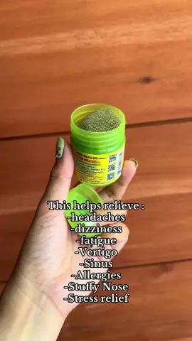 Hong Thai inhaler aromatherapy 💚 #hongthai #hongthaiinhaler #inhaler #inhalers 