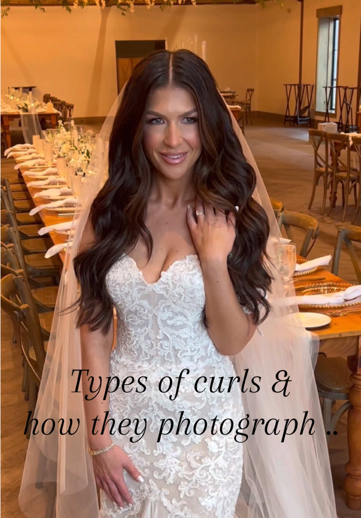 Most popular waves for 2025  . #bride2025 #weddinghairstyle #engaged #weddingtiktok #bridetok #njhairstylist 