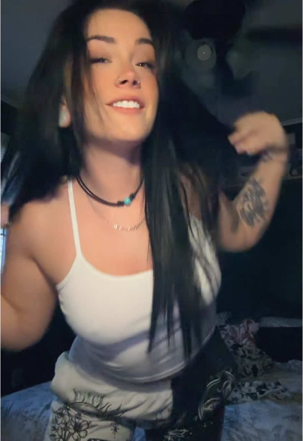 i just chugged an energy drink CANT TAME THIS ANIMAL…it’s 8pm 😅🥲 ——- #fyp #heeyitslil #animalihavebecome #threedaysgrace #alt #eyes #tattoo #guages #blackhair #xyzbca #fypシ #viral #energydrink #redbull #trending 