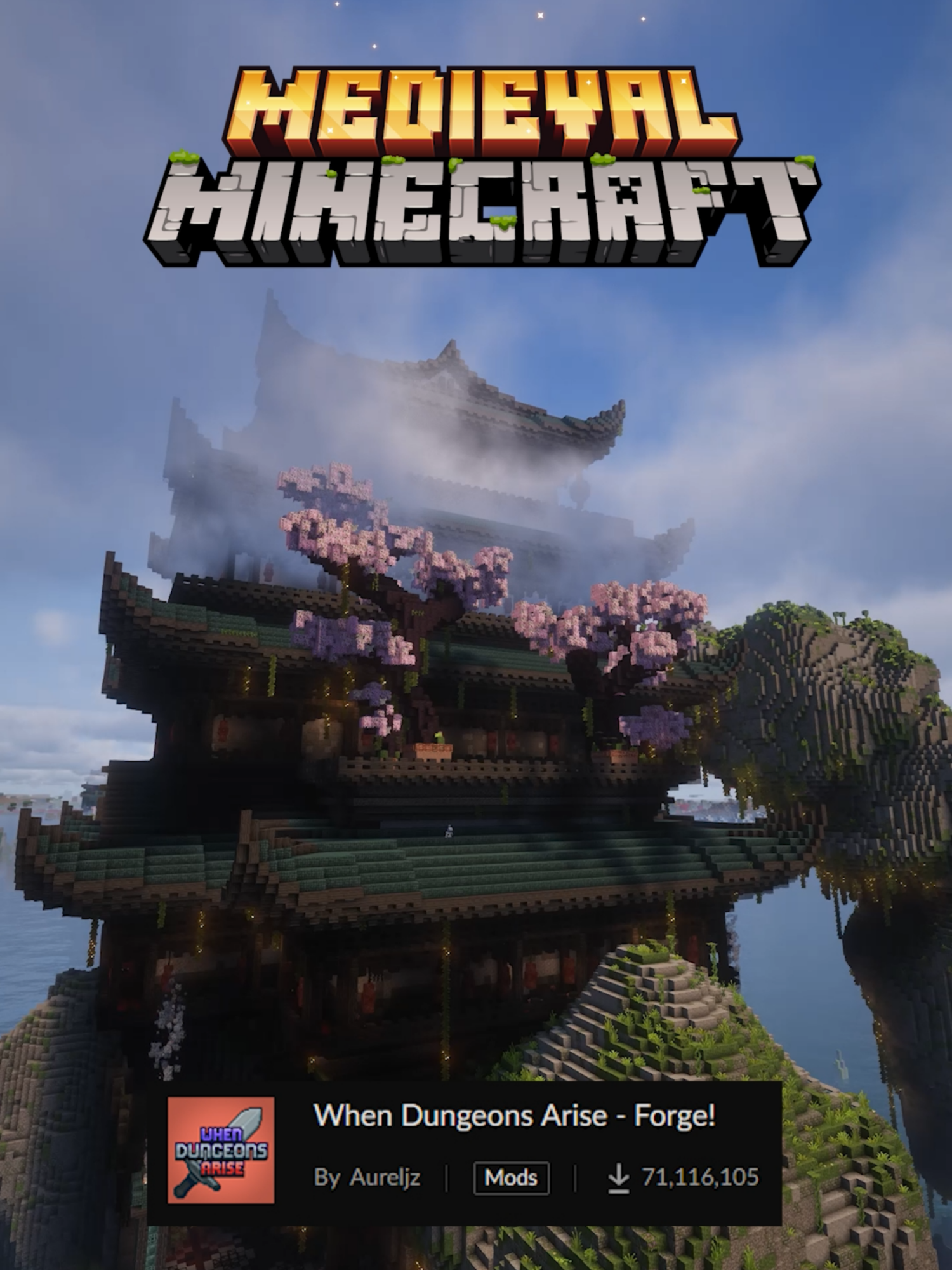 Discover awesome structures in Medieval Minecraft! #Minecraft #mods #gaming #shaders