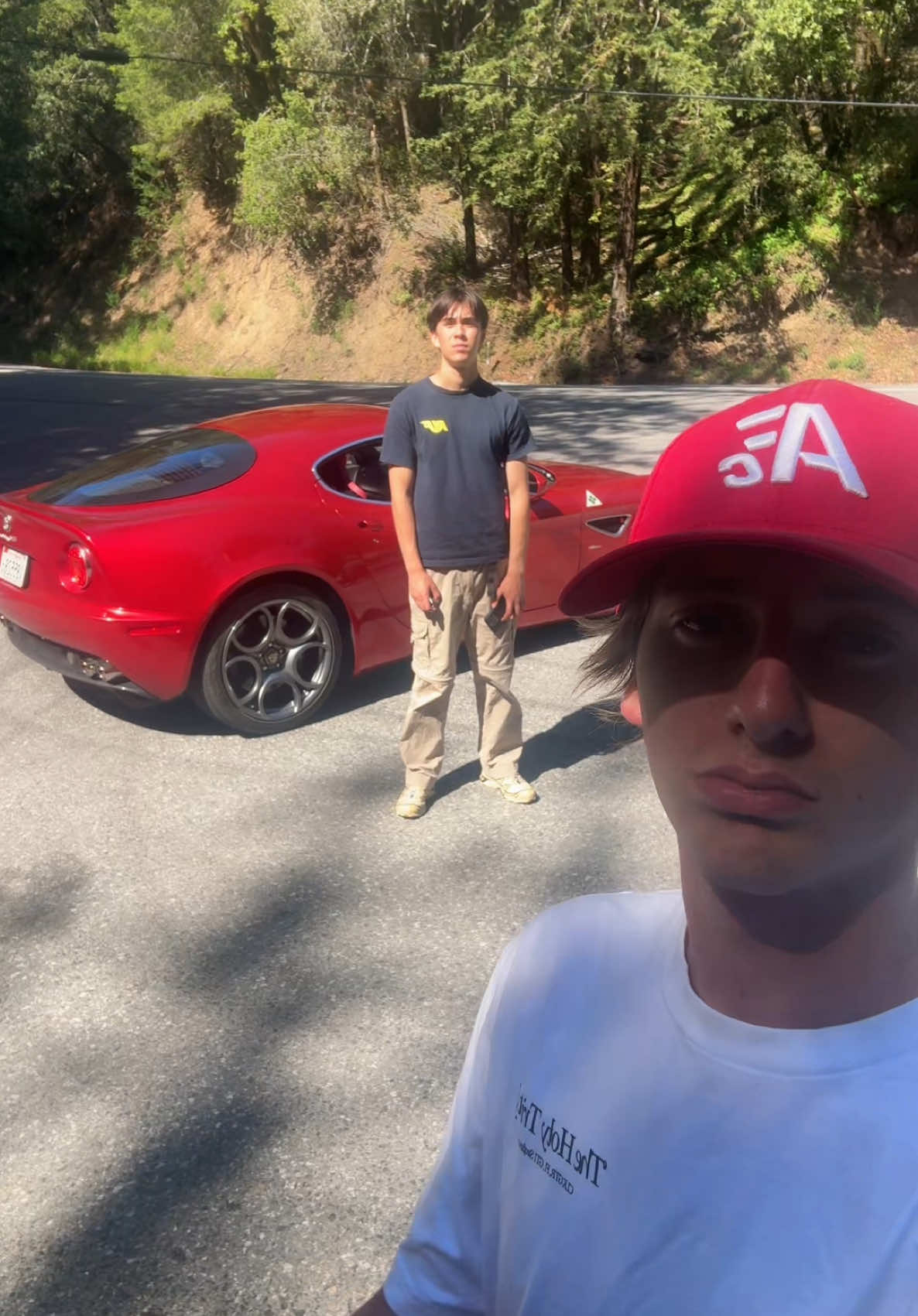 first mf to listen to title fight in an alfa romeo 8C #unc #rizzparty #bjork 