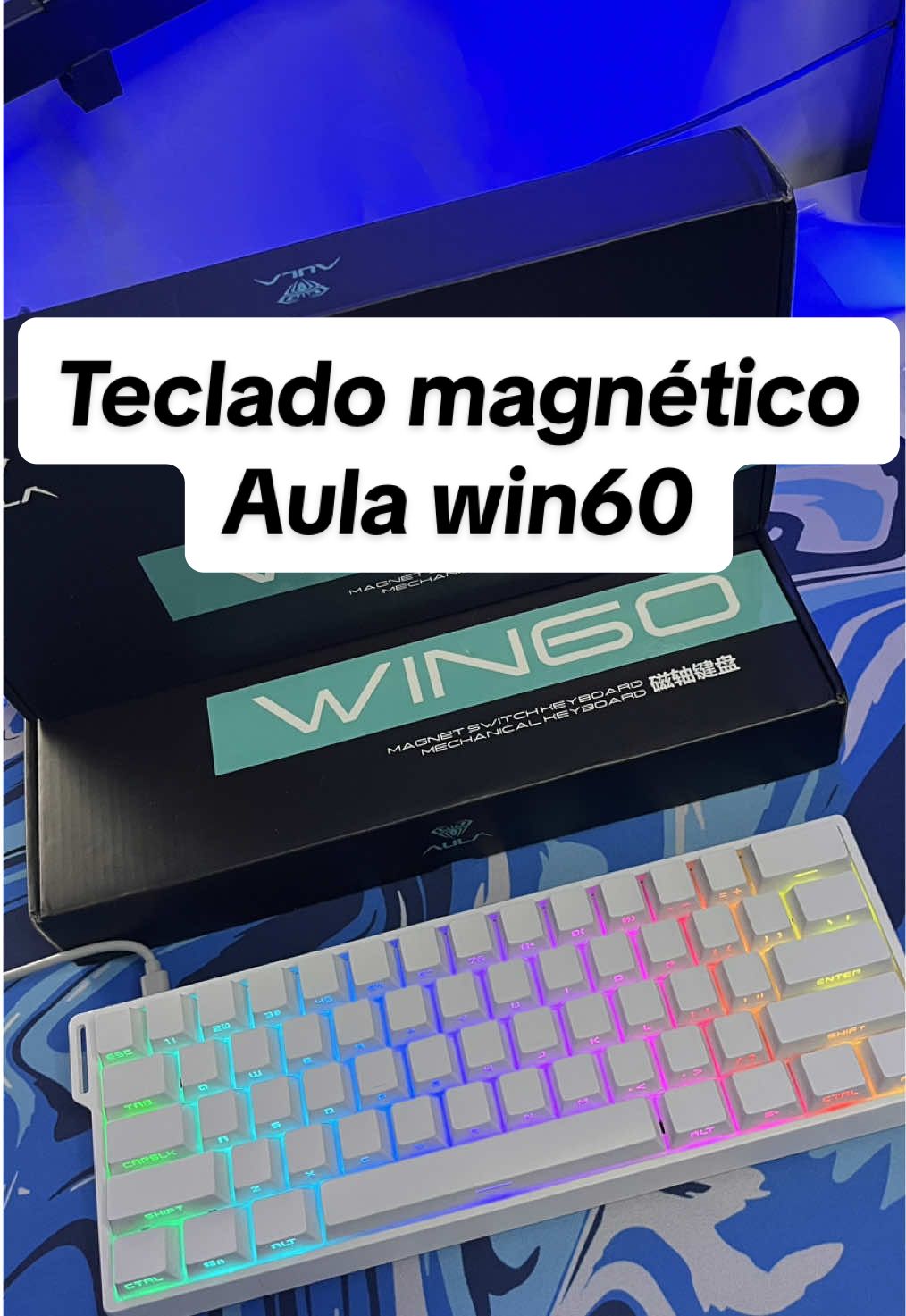 AULA win60he Teclado magnético Envíos a todo el Perú 🇵🇪 #aula #aulawin #aulawin60 #win60he #tecladomagnetico #rappidtrigger #f75 #techtok  #cyberplaza #wilson #redragon #kumara #redragonkumara #fizzpro #tecladomecanico #mad60he #attackshark #attacksharkx11 #ak820pro 