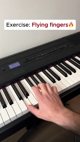 Exercise - Flying fingers😅 #piano #pianist #pianoplayer #pianotime #pianolover #pianolesson #pianotutorial 