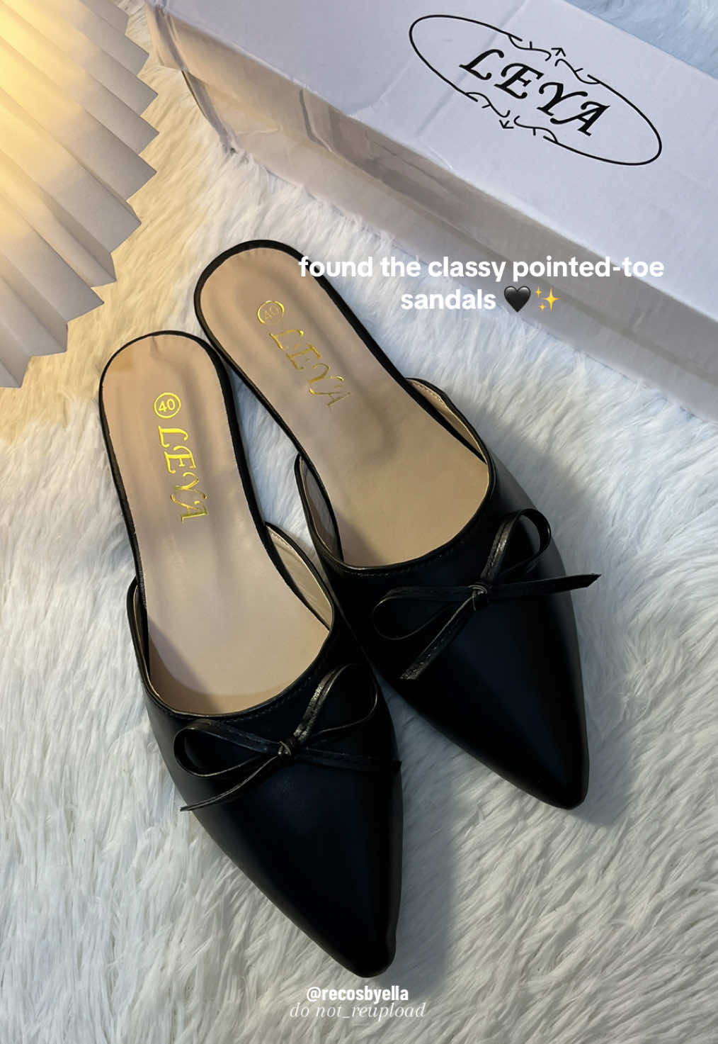 part 999| found the pointed-toe sandals 🖤✨ #leya #sandals #flatsandals #pointedtoesandals #leyasandals #sandal #womensandals #sandalsforwomen #recosbyella🔎 #viral 