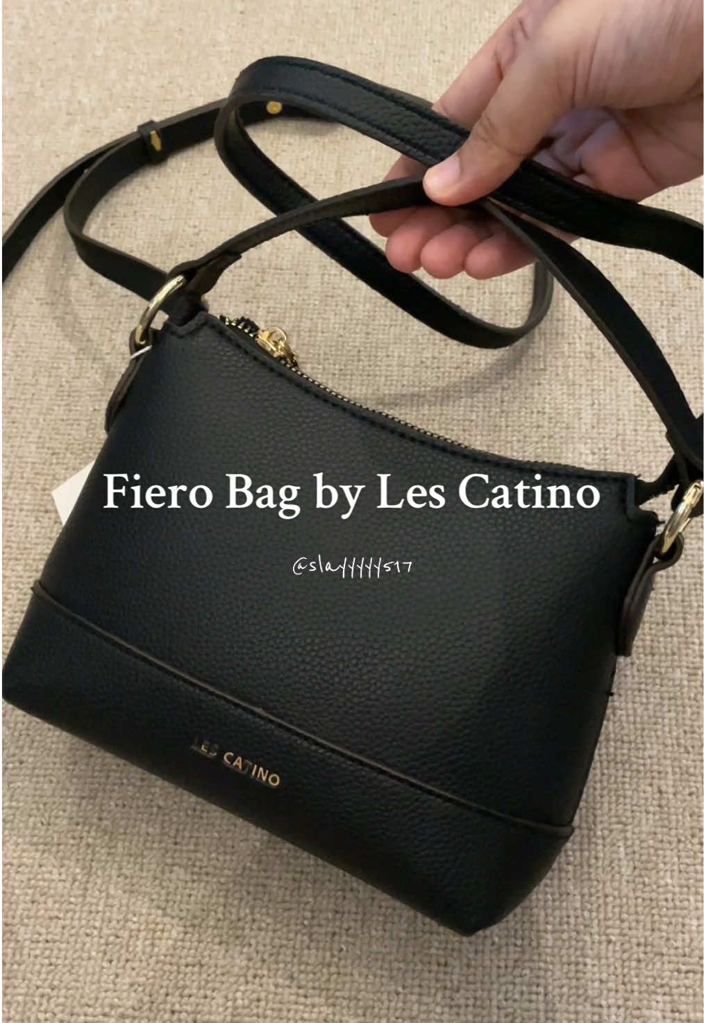 Fiero bag by les catino🖤 #slingabag #lescatino #taswanita #fyp 