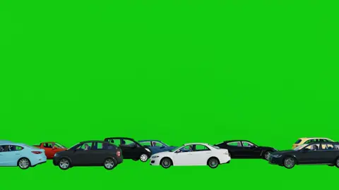 Modern cars moving on opposite directions on green screen (EXCLUSIVE — COPYRIGHT FREE) #greenscreenvideo #copyrightfree #greenscreeneffect #greenscreens #greenscreenanimation #traffic #carsanimation 