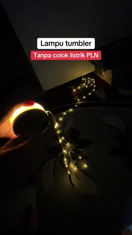 Lampu tumbler mini pake baterai cas ulang yg bisa digulung dibawa kemanapun #lamputumblr #lampuhias #lampucamping 