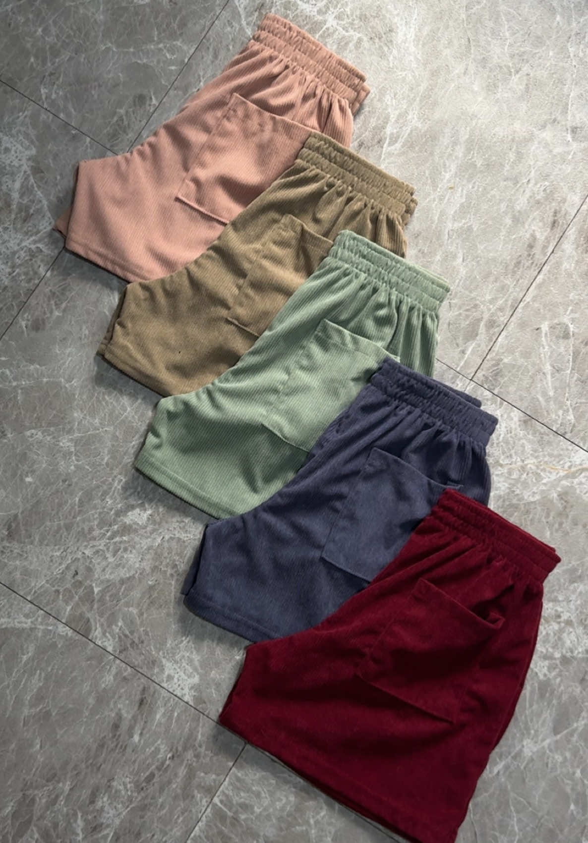 Ganda ng mga kulay 🥺💫 #highwaist #corduroy #shorts #fyp 