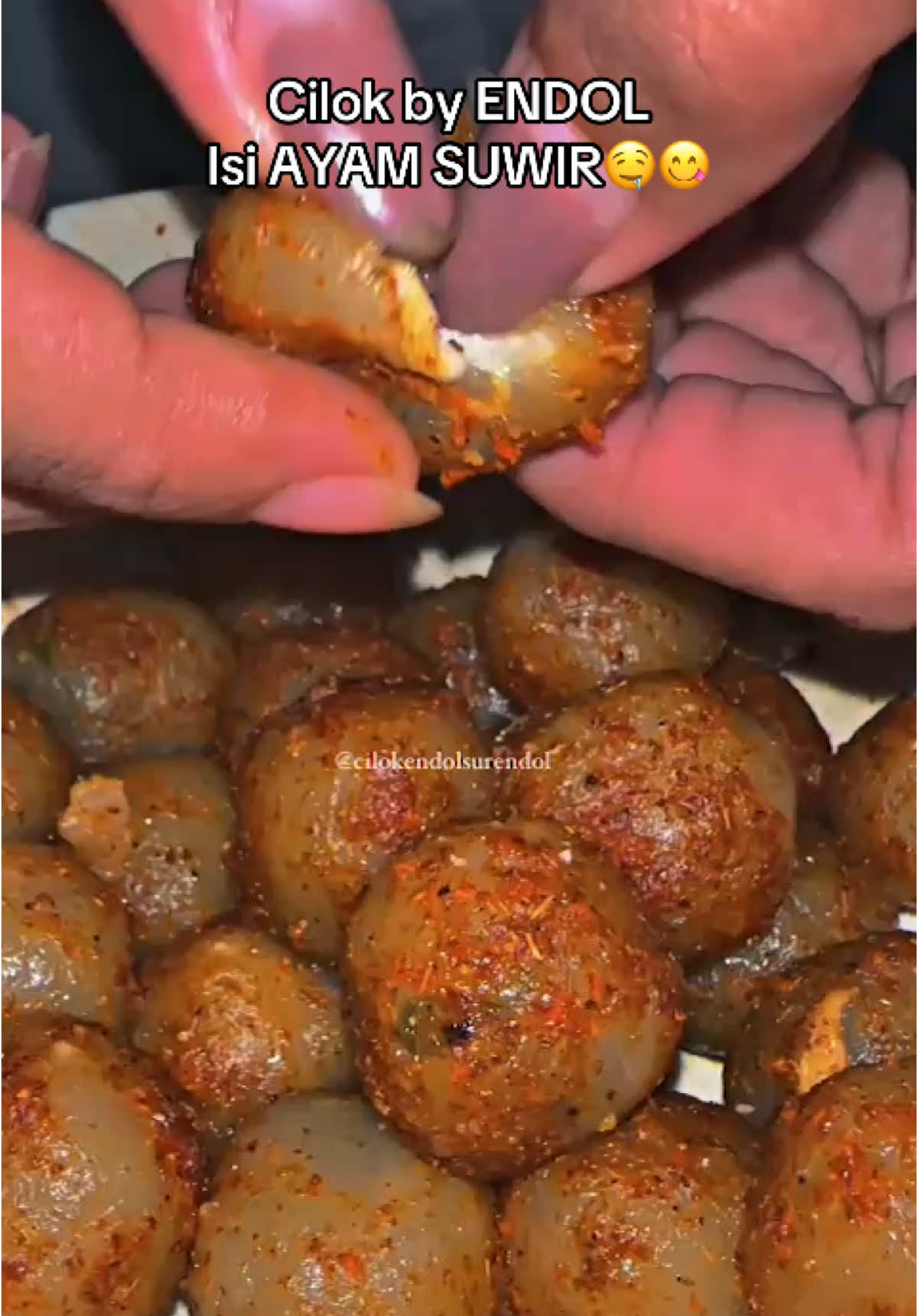 CILOK by ENDOL varian isi AYAM SUWIR ORIGINAL🤤😋 #ciamisviral #cirengendolsurendol #fyp #ciamisviraltiktok #cirengisi #cirengendol #cilok #cilokendol #fyppppppppppppppppppppppp #kulinertiktok #jajanantiktok #ciamis #fypage #cilokviral 