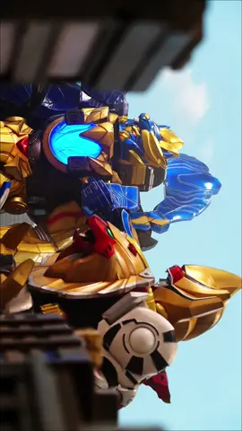 GaoKing desperta e luta ao lado e TegaSword Blue Dekaclaw #gozyuger #numberonesentaigozyuger #tegasword #tegaswordblue #gaoranger #gaoking 
