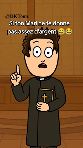 fait ça Si ton Mari ne te donne pas assez d'argent 😂#animation #humour #couple #dktoon #amen #pasteur #prête #eglise 
