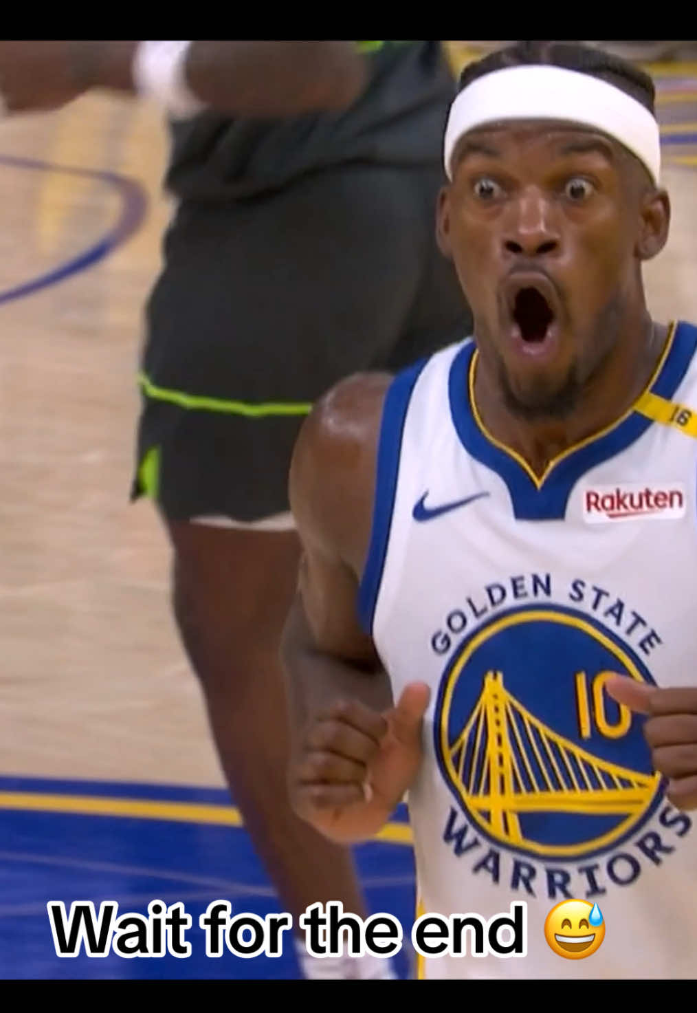 #JimmyButler wasn't happy about that one 🤣 #NBA #nbaonespn #nbaplayoffs #warriors