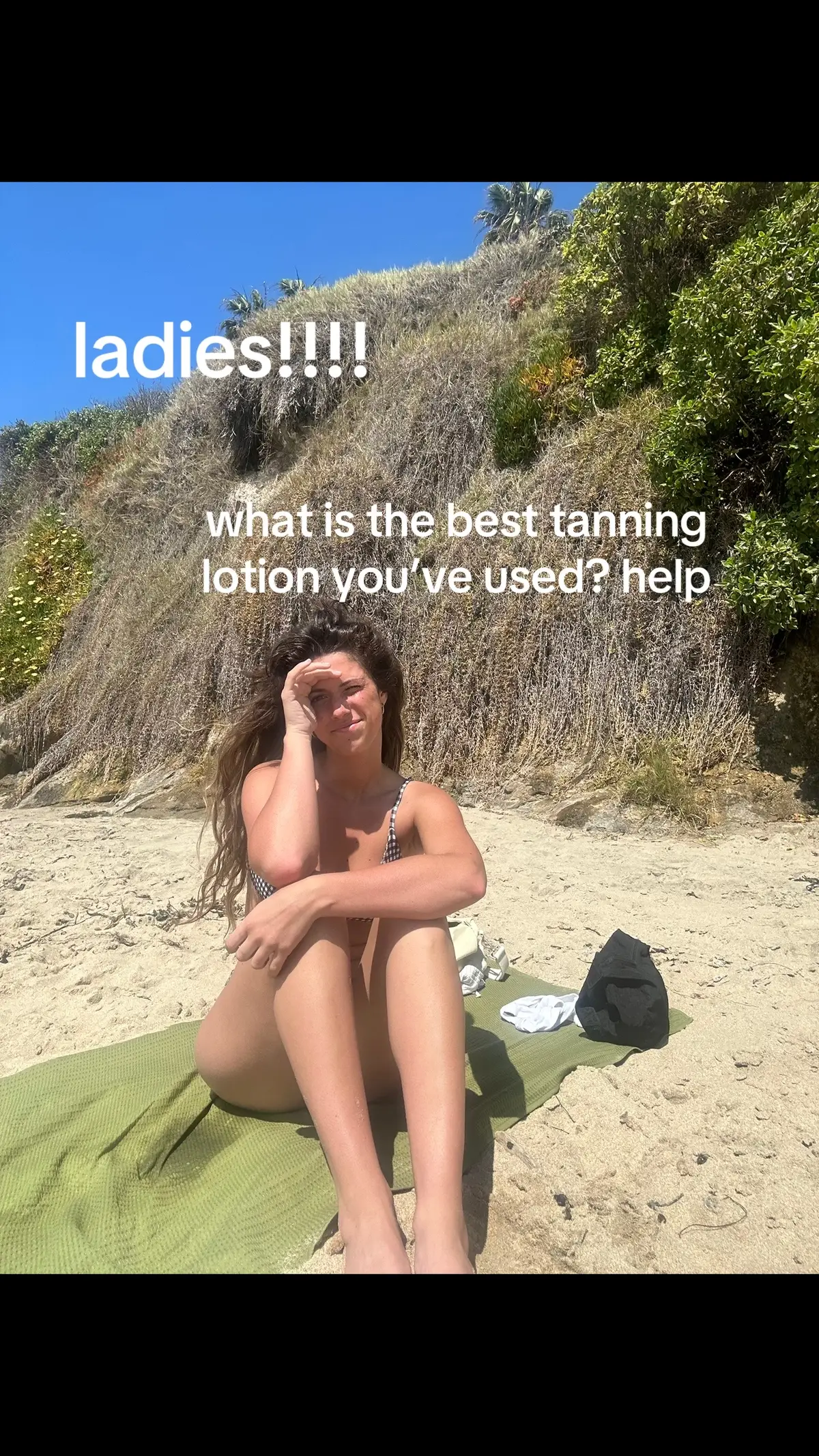 I use Maui babe but idk if it’s cutting it anymore  #tanning #tanningoil #tanninglotion #tan #beach #spf #layingout #mauibabe 