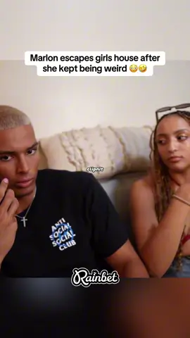 Marlon escapes girls house after she kept being weird 😳🤣 #marlon #viral #fyp 