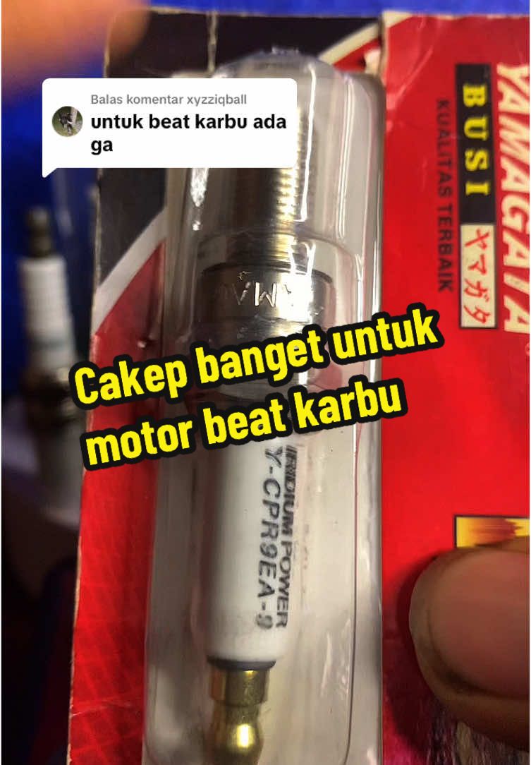 Membalas @xyzziqball busi yang saya pakai salah😱😱#superiridium #busimotor #yamagata  