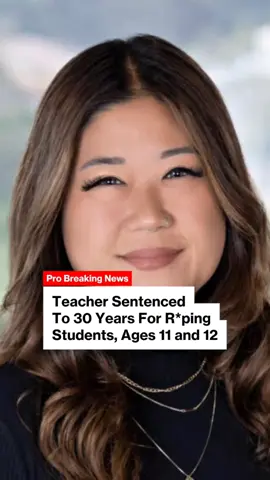 Jacqueline Ma was once named “teacher of the year” before it was discovered that she was committing s*x crimes against two young boys. “I am speaking today because I am guilty of my crimes and I’m deeply ashamed of my actions,” Ma told the courtroom through tears. “I violated my original commitment to be the kind of teacher all parents hope their children will have.” Ma was given 30 years to life in prison, meaning she will not be eligible for parole for 30 years. She must also register as a s*x offender.