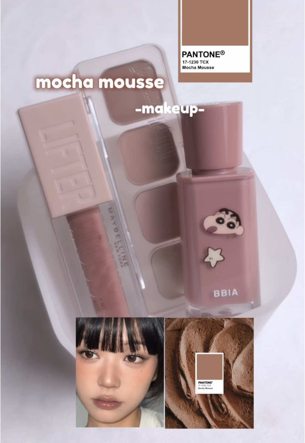 tưởng tone này khó dùng lắm hoá ra còn dễ hơn tone hồng 🤪 #fyp #makeup #mochamousse 