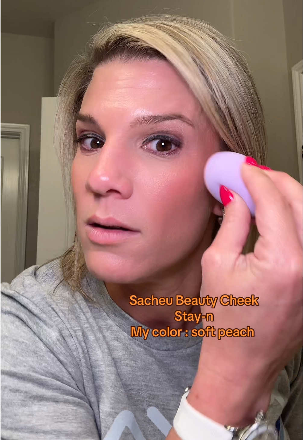 @SACHEU Beauty US just put out a new product. Cheek stay-n all day liquid blush. It’s long lasting, buildable and blendable blush. You can even use on your lips or as eye shadow.  Obsessed with this color. So easy to use. #cheekstain #cheekstayn #sacheubeauty #sacheu #makeup 