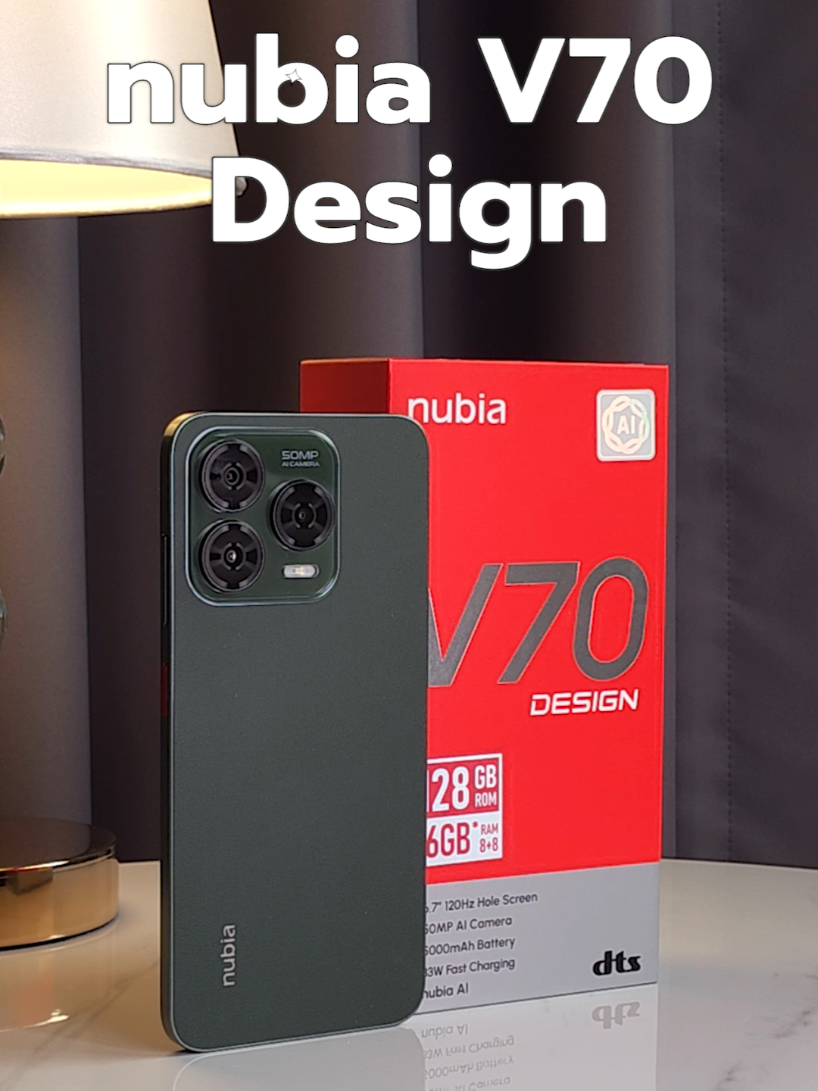 🔥 Nubia V70 Design มือถือสายเอ็นเตอร์เทน เหมาะกับคนที่ชอบเล่นเกมส์ ดูหนัง และถ่ายรูป #nubiav70design 