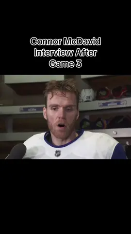 Connor McDavid Unseen Interview After Game 3 #fyp #NHL #hockey #nhlplayoffs #connormcdavid #connormcdavid97 #edmontonoilers #edmonton #ai #clonos