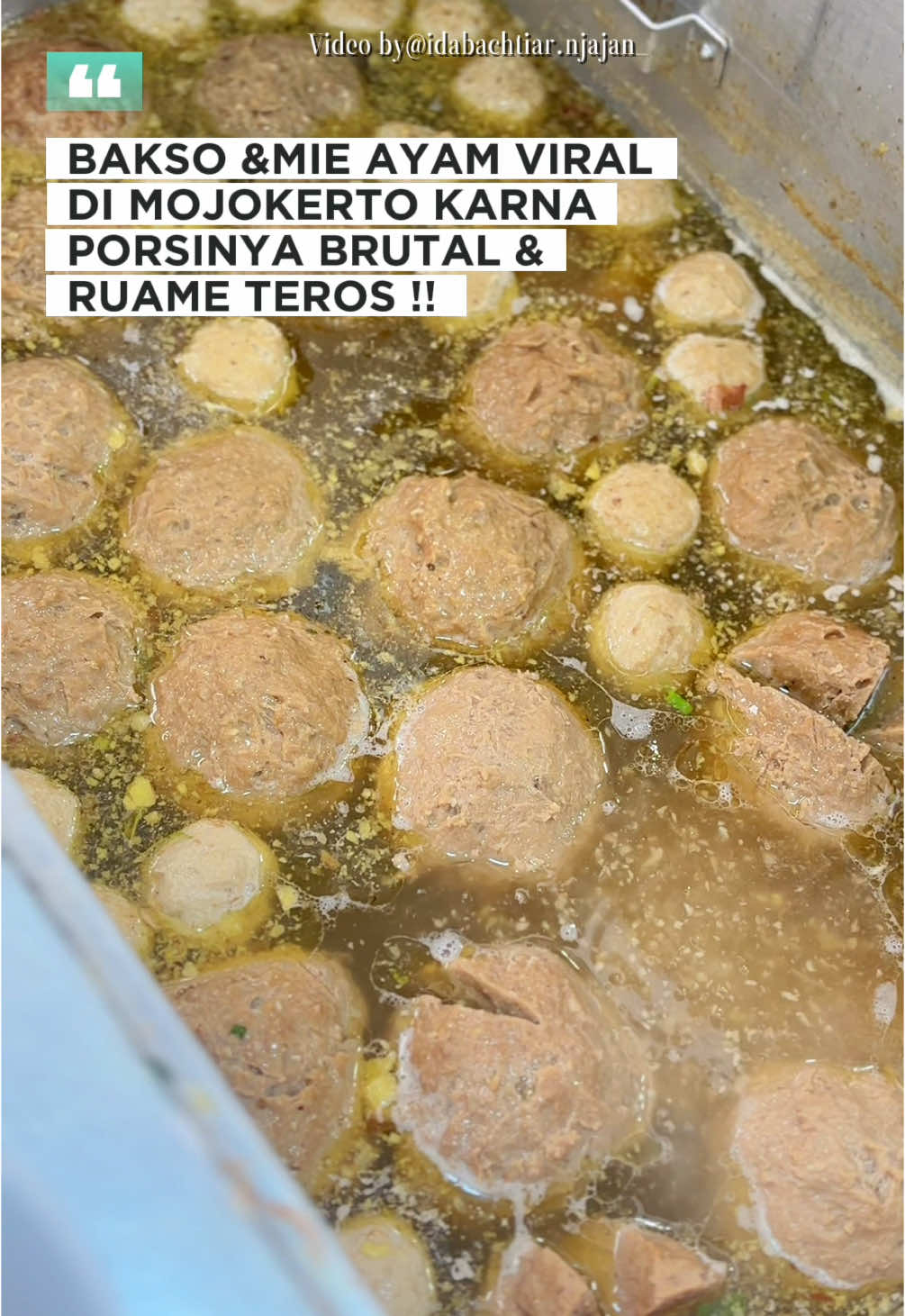 Membalas @jati diri 🙄 iniloh aku lagi mampir ke bakso yg lagi viral di mojokerto, cab ke dua mereka & rasa baksonya makin wenak @Bakso & mie ayam brutal rolak #baksomieayambrutal #bakso #baksomojokerto #baksomojokertomurah #mieayamporsijumbo #mieayammojokerto #kulinermojokerto 