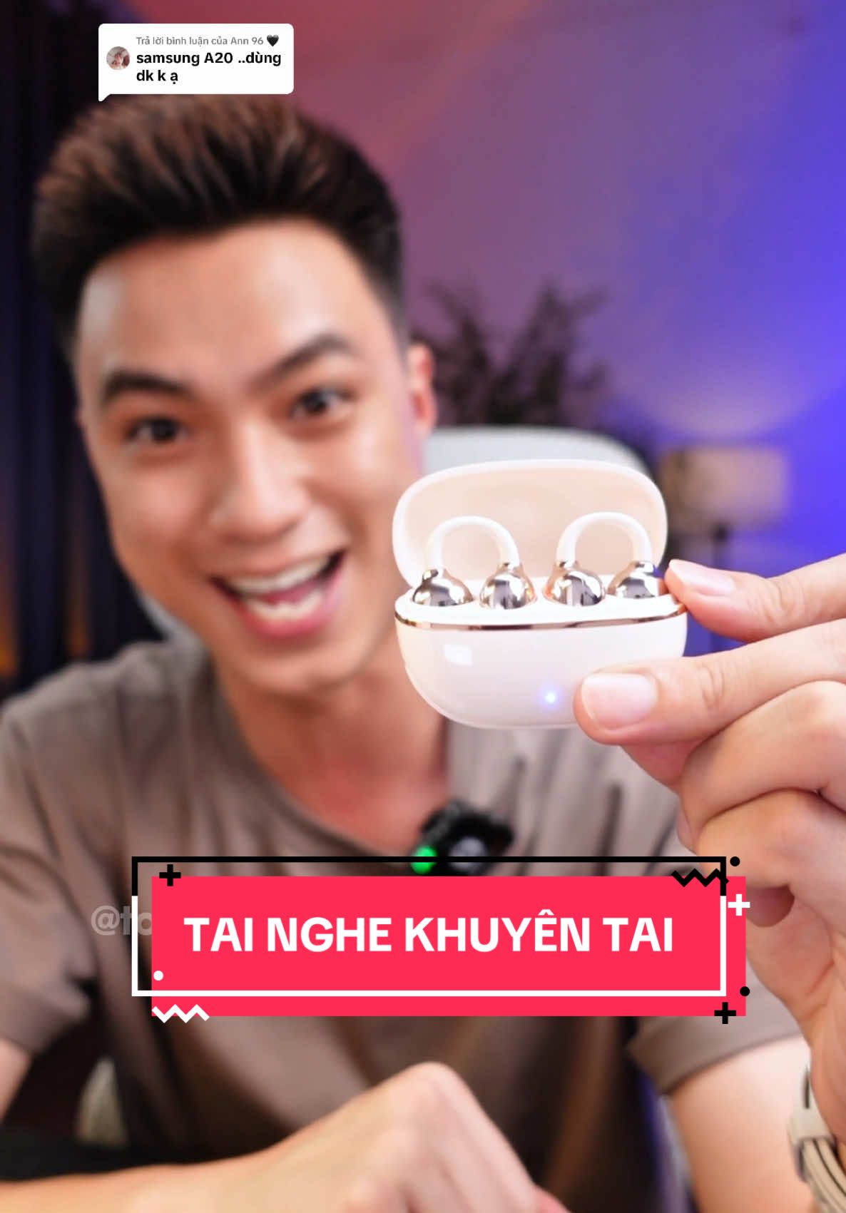 Trả lời @Ann 96 🖤 Tai nghe khuyên tai , thiết kế công thái học#tonychung #LearnOnTikTok 