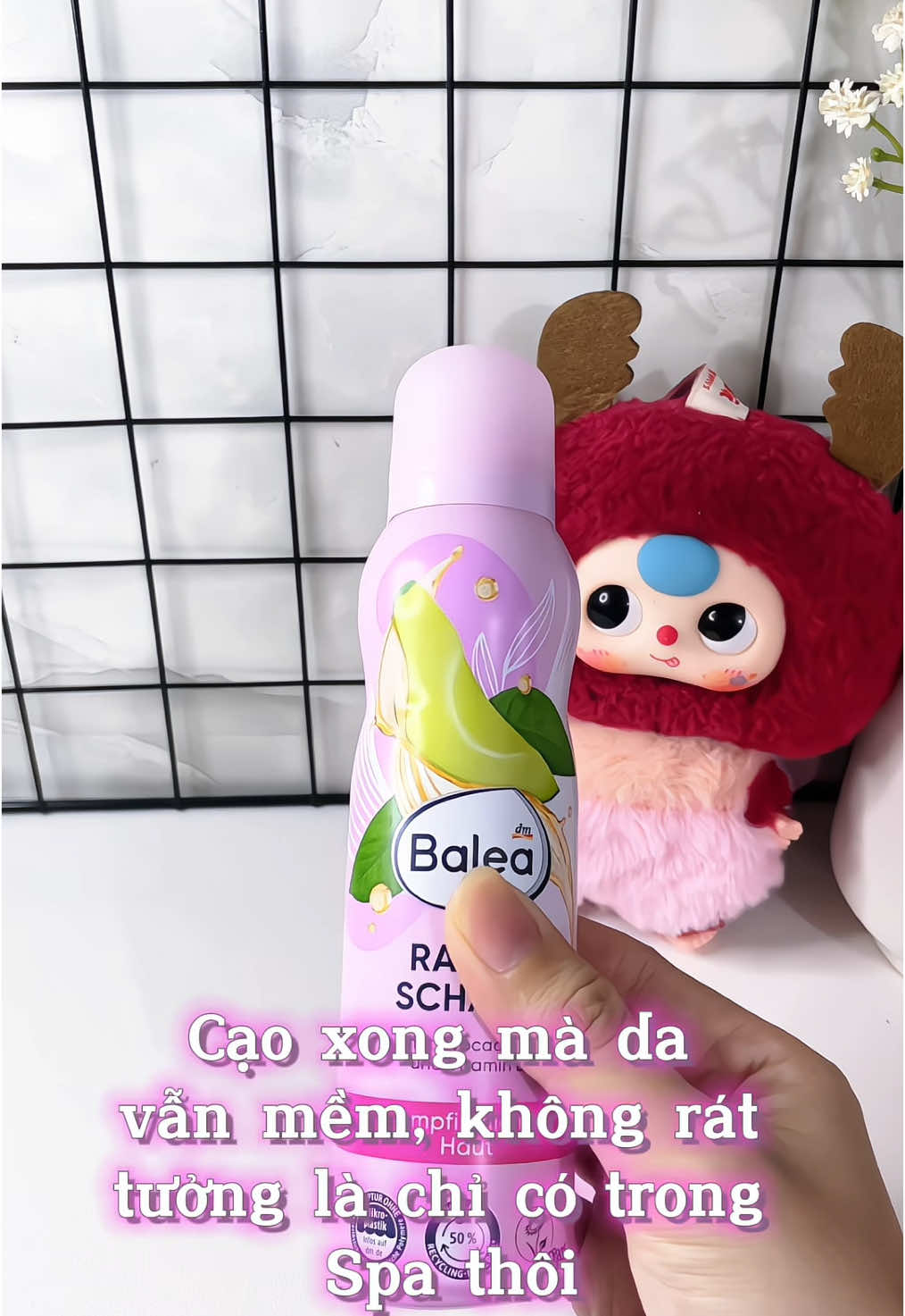 Bọt cạo lông chiết xuất bơ và lô hội, cạo êm ái trên da nhạy cảm luôn nha#tiktoksale #xuhuong #fyp #review #tiktokshop #balea 