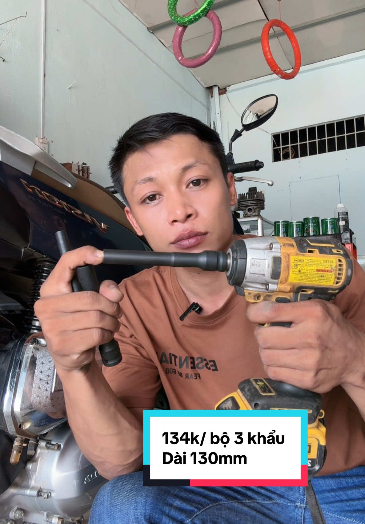 134k/3 khẩu dài 13cm k8-k10-k12 chuyên dụng thép đen cứng #teotony_wash #xuhuong #donghe #đonghexemay #suaxemay 