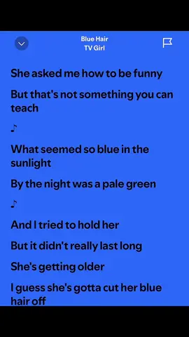 Blue hair #spotify #song #fullsong #lyrics #fypシ゚ 