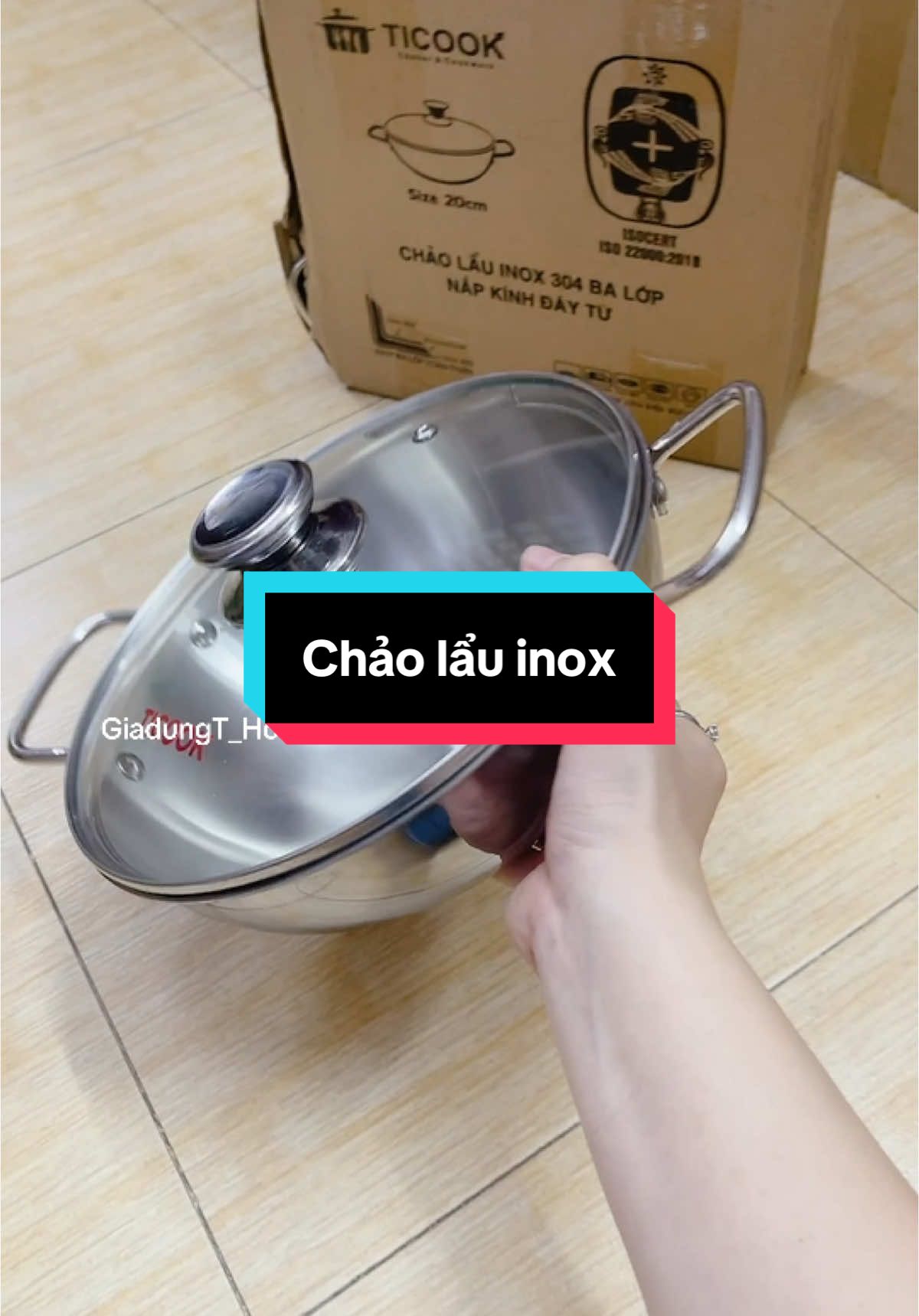 Chảo lẩu inox #chao #chaolau #chaolauinox #chaoinox #giadungthouse #xuhuong 