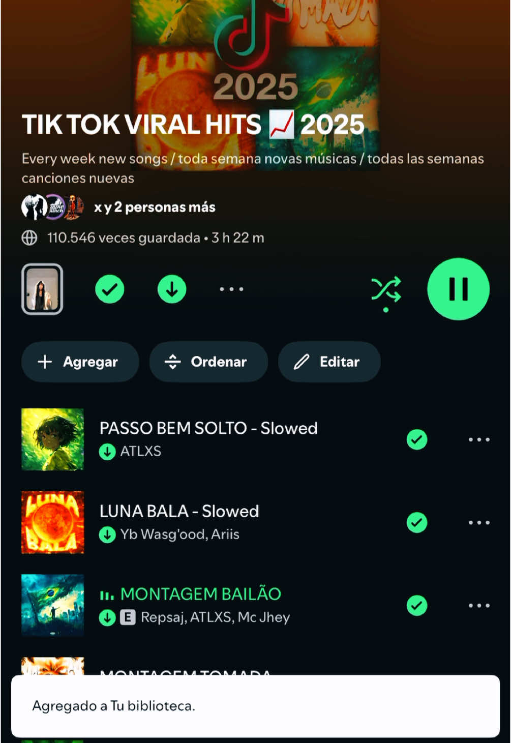 Playlist: TIK TOK VIRAL HITS 📈2025  #funk #phonk #hits #spotify 