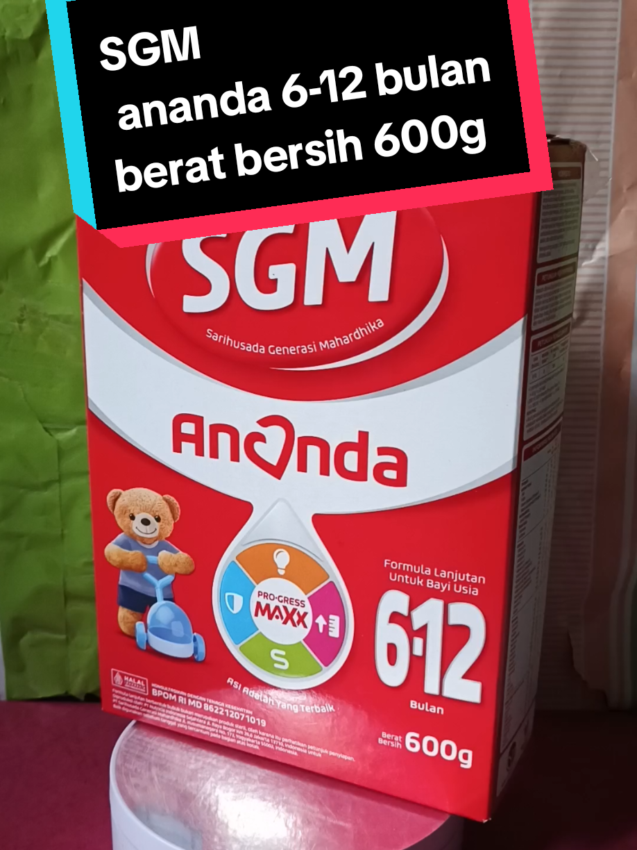 SGM ananda formula lanjutan untuk bayi usia 6-12 bulan berat bersih 600g#fypjangkauanluas 