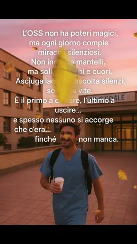 #IoSonoOSS #OSSConIlCuore #OperatoriSocioSanitari #CuraEDignità #CuoriInCorsia #CuoriInCorsia #DietroOgniCura #ForzaSilenziosa #TurniInvisibili #TikTokItalia #PerTe #FYP #capcut #challenge #FYPItalia #ViraleItalia #oss #neiperteeee 