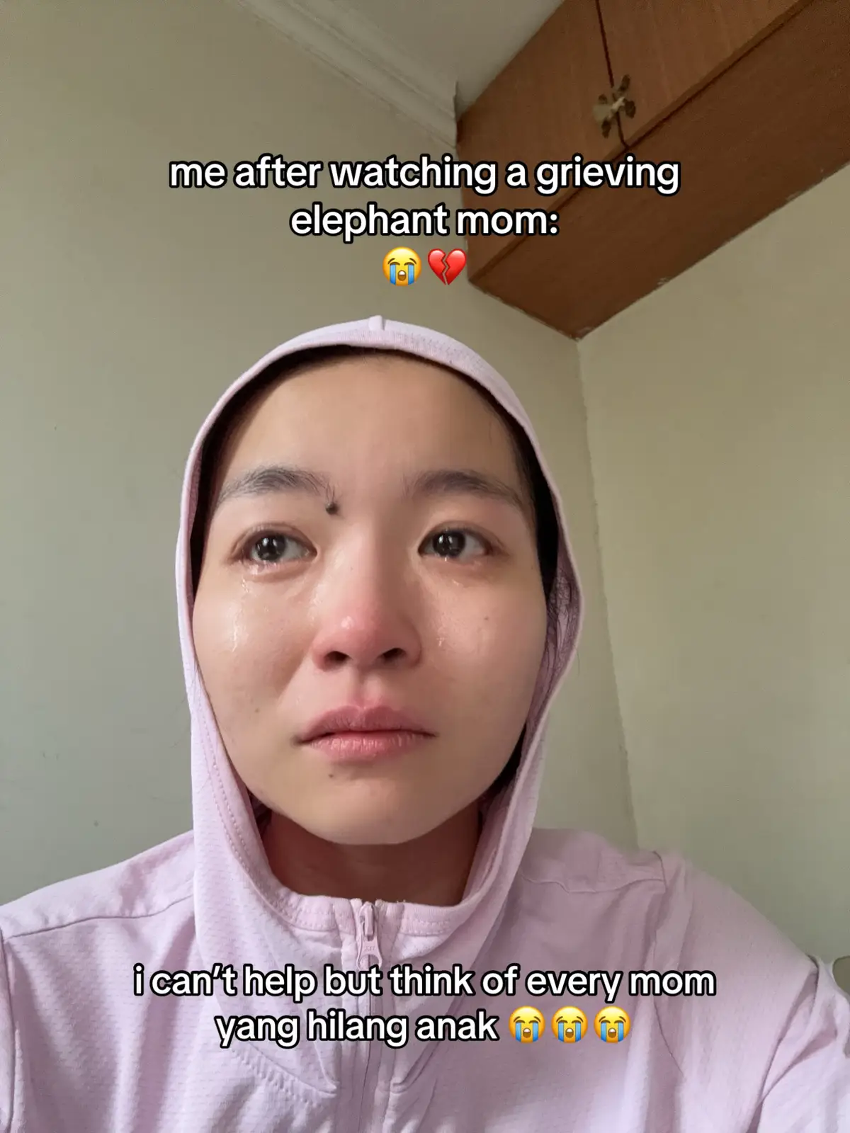 korang ada tengok ke video mak gajah tu 😔