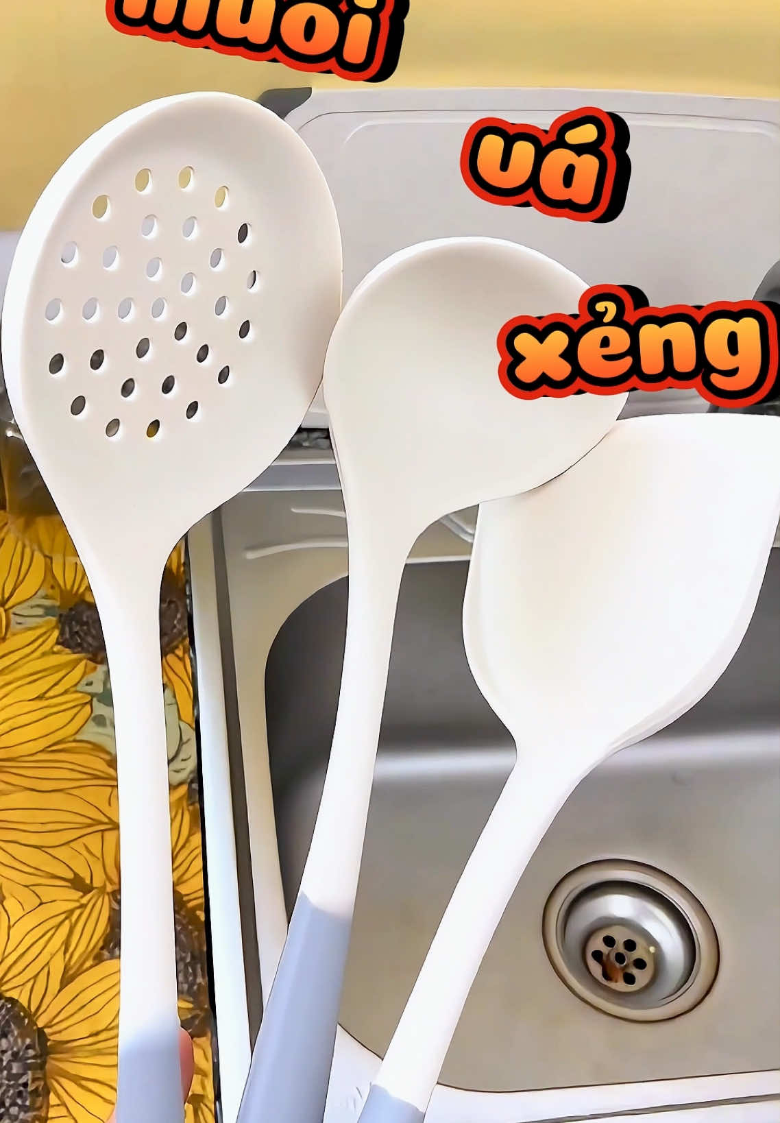 bộ 3 dụng cụ nấu ăn nhà bếp bằng silicon muôi vá xẻng #bodungcunauan #bodungcunhabep #dodungnhabep #dungcunhabep #dogiadung #mê_rì_diu 